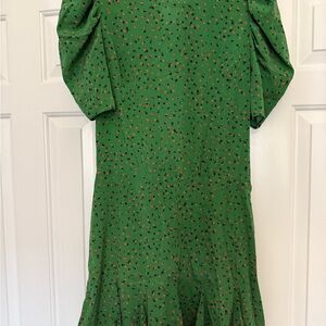 Veronica Beard Emerald Floral Dress